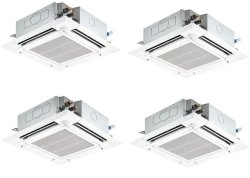 画像1: 東京・業務用エアコン　三菱　てんかせ4方向（ファインパワーカセット）ワイヤード　スリムER　同時フォー　PLZD-ERP280EEF　280形（10馬力）　三相200V