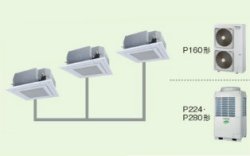 画像1: 東京・業務用エアコン　東芝　4方向吹出し　同時トリプル　ワイヤードリモコン　省工ネneo　AUSE16065M　P160（6馬力）　スーパーパワーエコキュープ　三相200V