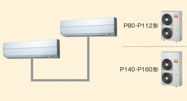 画像1: 東京・業務用エアコン　東芝　寒冷地向けエアコン　かべかけ　ワイヤードリモコン　一発節電　同時ツイン　AKHB16052A　P160（6馬力）　三相200V　寒冷地用スーパーパワーエコ暖太郎 (1)