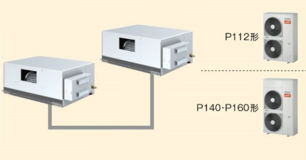 画像1: 東京・業務用エアコン　東芝　寒冷地向けエアコン　天井理込ん形　ダクトタイプ　ワイヤードリモコン　省工ネneo　同時ツイン　ADHB16052M　P160（6馬力）　三相200V　寒冷地用スーパーパワーエコ暖太郎 (1)